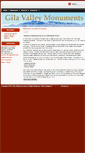 Mobile Screenshot of gilavalleymonuments.com